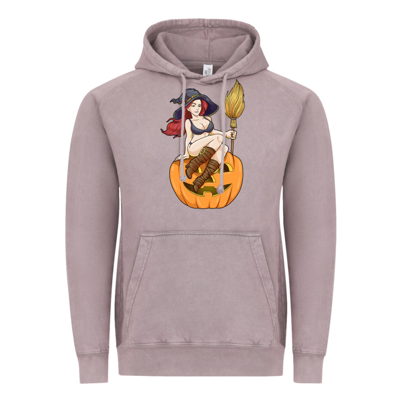 Sexy Witch Halloween Costume Blackcraft Pumpkin Wi Vintage Hoodie by tuanDangUi | Teevron