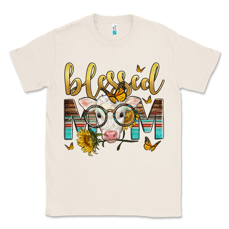 Western Blessed Mom Baby Calf Classic Tee by LillyAllenDesigns | Teevron