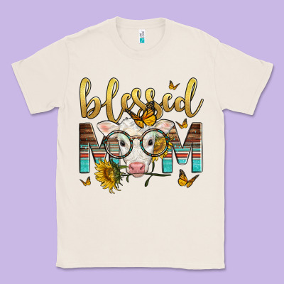 Western Blessed Mom Baby Calf Classic Tee Designed By Lillyallendesigns