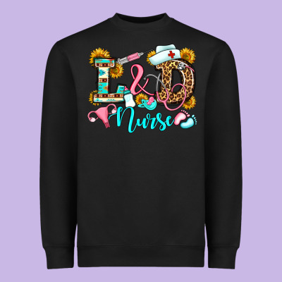 Labor And Delivery Nurse Heavyweight Sweatshirt Designed By Oliviacreatesart