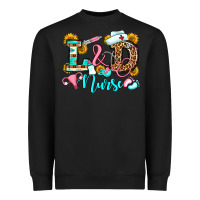 Black labor and delivery nurse Heavyweight Sweatshirt - OliviaCreatesArt