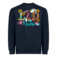Navy labor and delivery nurse Heavyweight Sweatshirt - OliviaCreatesArt