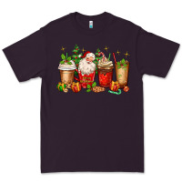 Plum Christmas Santa coffee cups Premium Tee - MaliasSmallBusiness