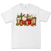 White Christmas Santa coffee cups Premium Tee - MaliasSmallBusiness
