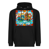 Black happy thanksgiving Heavyweight Hoodie - CowhideDigitalArt