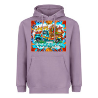 Lavender happy thanksgiving Heavyweight Hoodie - CowhideDigitalArt