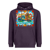 Plum happy thanksgiving Heavyweight Hoodie - CowhideDigitalArt