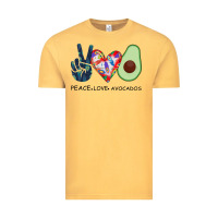 Vintage Mustard PEACE LOVE AVOCADOS Vintage Tee - Bettercallsaul