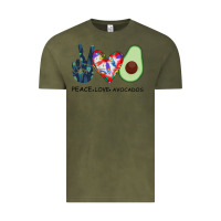 Vintage Olive PEACE LOVE AVOCADOS Vintage Tee - Bettercallsaul