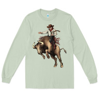 Matcha Cowboy bull rodeo Long Sleeve Tee - HowdyJamesFarm