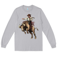 Moon Dust Cowboy bull rodeo Long Sleeve Tee - HowdyJamesFarm
