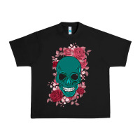 Black Skull with flowers Urban Heavy Tee - Bettercallsaul
