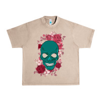 French Oak Skull with flowers Urban Heavy Tee - Bettercallsaul
