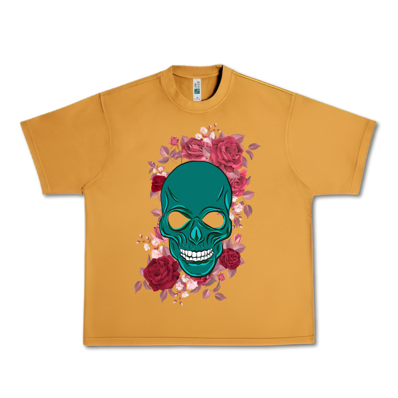 Skull With Flowers Urban Heavy Tee by Bettercallsaul | Teevron