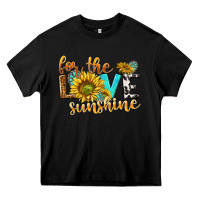 Black for the love sunshine Heavy Core Tee - NancyCooperArtShop