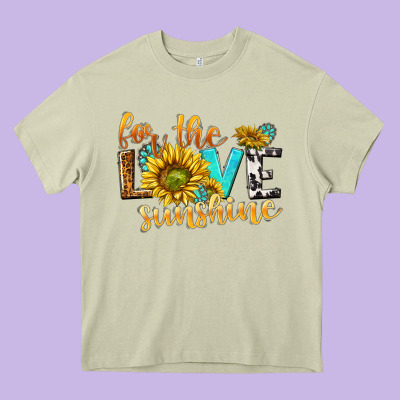 For The Love Sunshine Heavy Core Tee Designed By Nancycooperartshop