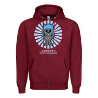 Burgundy rocky the squirrel retro vintage Zipper Hoodie - tuanDangUi