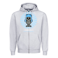 Heather Grey rocky the squirrel retro vintage Zipper Hoodie - tuanDangUi
