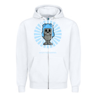 White rocky the squirrel retro vintage Zipper Hoodie - tuanDangUi