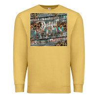Antique Gold beautiful crazy Premium Sweatshirt - CowhideDigitalArt