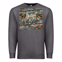 Charcoal Heather beautiful crazy Premium Sweatshirt - CowhideDigitalArt