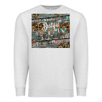 Oatmeal Heather beautiful crazy Premium Sweatshirt - CowhideDigitalArt