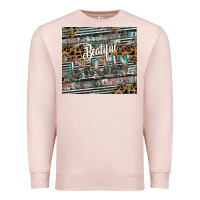 Pale Pink beautiful crazy Premium Sweatshirt - CowhideDigitalArt