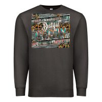 Smoke beautiful crazy Premium Sweatshirt - CowhideDigitalArt