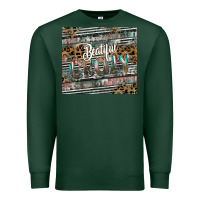 Sports Green beautiful crazy Premium Sweatshirt - CowhideDigitalArt