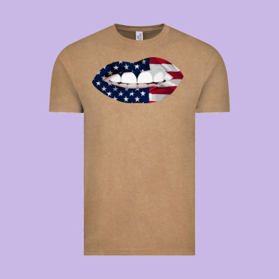 Lips American Flag Vintage Tee Designed By Bettercallsaul