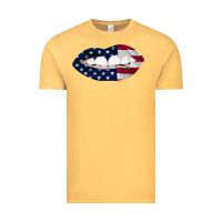 Vintage Mustard Lips American Flag Vintage Tee - Bettercallsaul