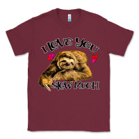Burgundy Valentine Sloth, I Love You Slow Much Classic Tee - Bettercallsaul