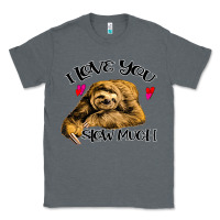 Charcoal Heather Valentine Sloth, I Love You Slow Much Classic Tee - Bettercallsaul