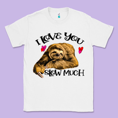 Valentine Sloth, I Love You Slow Much Classic Tee Designed By Bettercallsaul