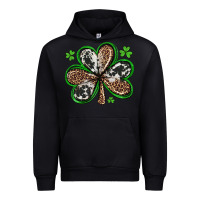 Black western st patricks day shamrocks Urban Hoodie - Artiststas