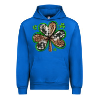 Cobalt western st patricks day shamrocks Urban Hoodie - Artiststas
