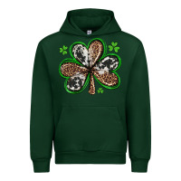 Forest Green western st patricks day shamrocks Urban Hoodie - Artiststas