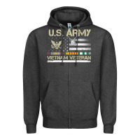 Vietnam Veteran Shirt Us Army Veteran Day Women Me Zipper Hoodie | Teevron