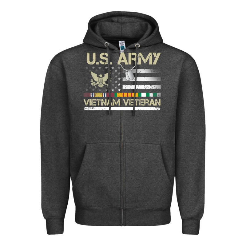 Vietnam Veteran Shirt Us Army Veteran Day Women Me Zipper Hoodie by tuanDangUi | Teevron