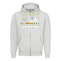 Dove Grey Vietnam Veteran Shirt US Army Veteran Day Women Me Zipper Hoodie - tuanDangUi