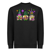 Black mardi gras gnomes Heavyweight Sweatshirt - OliviaCreatesArt