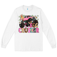 White Egg crusher Easter Day Long Sleeve Tee - HowdyJamesFarm