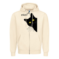 Sandshell black cat day halloween black cat meow Zipper Hoodie - tuanDangUi
