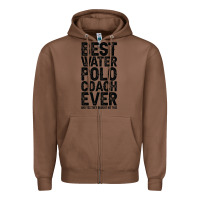 Chestnut Best Coach Ever And Bought Me This Water Polo Coac Zipper Hoodie - tuanDangUi