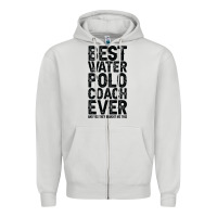 Dove Grey Best Coach Ever And Bought Me This Water Polo Coac Zipper Hoodie - tuanDangUi