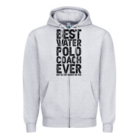 Heather Grey Best Coach Ever And Bought Me This Water Polo Coac Zipper Hoodie - tuanDangUi