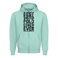 Seafoam Best Coach Ever And Bought Me This Water Polo Coac Zipper Hoodie - tuanDangUi