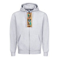 Heather Grey american football with leopard pen wraps Zipper Hoodie - BundleAndBundleShop