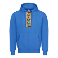 True Royal american football with leopard pen wraps Zipper Hoodie - BundleAndBundleShop