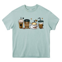 Arona coffee latte coffee cups Heavy Core Tee - MaliasSmallBusiness